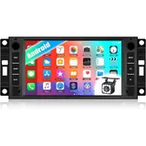 CAMECHO Android 13 Autoradio mit Navi für Chevrolet/Chrysler/Jeep/Dodge 2007-2011, Doppel Din Autoradio mit 7 Zoll Bildschirm Bluetooth RDS/FM MirrorLink und USB+Rückfahrkamera