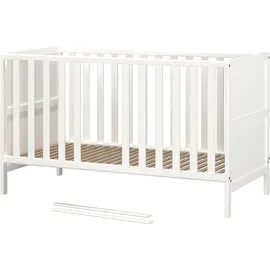 Germania Kinderbett 7001-84 GW-Alkmaar, in Weiß, mitwachsend, auf Sicherheit geprüft, 145 x 86 x 76 cm (BxHxT)