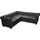 vidaXL Chesterfield-Ecksofa 5-Sitzer Kunstleder Schwarz