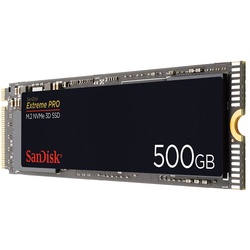 SanDisk SDSSDXPM2-500G-G25 Extreme PRO M.2 NVMe 3D SSD 500GB - Ultra-schnelle interne SSD