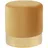 Beliani Pouf Rund Polyester 39 x 40 x 39 cm Gelb/Gold