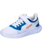 Kempa Jungen Unisex Kinder Kourtfly Kids Sport-Schuhe, weiß/blau, 28