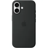 Apple Silikon Case mit MagSafe für iPhone 16 Schwarz