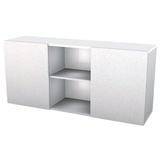 Hammerbacher Sideboard 1780, V1780/5/S lichtgrau, silber 160,0 x 42,0 x 74,8 cm