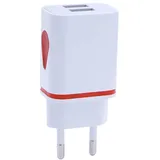 HOMSFOU Ladestecker Duales USB-ladegerät Ladegerät-Adapter Handy Ladeadapter Rot