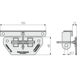 ABUS 138/150 GateSec Hasp Überfalle