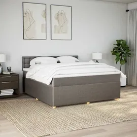 vidaXL Boxspringbett 180 x 200 cm Taupe