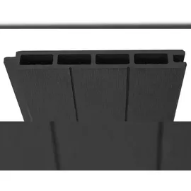 Mendler 4er Set Latten für WPC-Sichtschutz Sarthe, Bretter Windschutz, ca. 1qm ~ 180cm, anthrazit