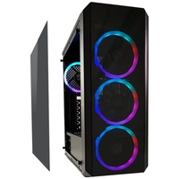 LC-POWER Gaming 703B Quad Luxx, Glasfenster (LC-703B-ON)