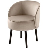 Fink Cocktailsessel ELLIS, mit runder Sitzfläche beige