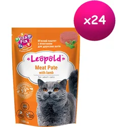 Leopold Fleischpastete mit Lamm für Katzen 24x100g -5% billiger (Rabatt für Stammkunden 3%)