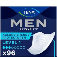 TENA MEN Absorbierende Protektoren, Level 1-96 Einlagen Im Monatspaket (4 X 24),