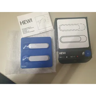 HEWI Klingelplatte 685.1.21 mit zwei Klingeltasten, mit Beleuchtung, NEU Blau