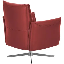 KOINOR Fernsehsessel Vineto Leder 78 x 87 x 79 cm Rot drehbar