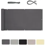 Sekey Balkonverkleidung 100 x 600 cm Anthrazit Polyester