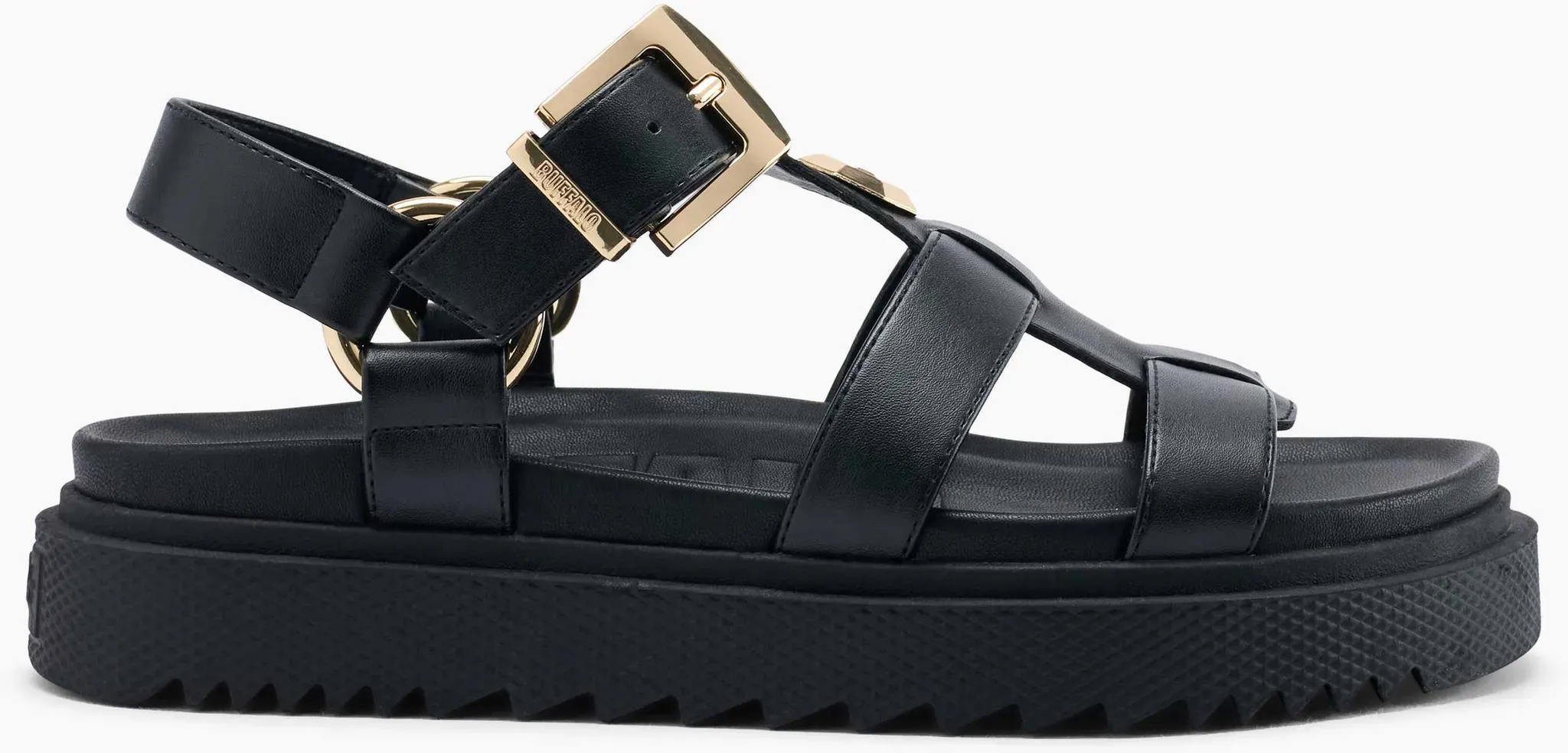 Buffalo  Sandale Schwarz, Damen, Größe: 38 - Buffalo  Sandale Schwarz, Damen, Größe: 38 - woman - Schwarz