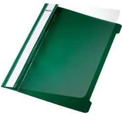 Schnellhefter Plastik, A5, langes Beschriftungsfeld, PVC, grün