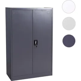 Mendler HWC-H17 Aktenschrank 140 x 89 x 36 cm dunkelgrau