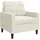 vidaXL Relaxsessel Samt 47,5 x 77,6 x 60 cm Creme