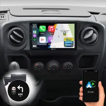 Dynavin Android Autoradio Navi für Renault Master Nissan NV400, 9 Zoll Radio mit Wireless Carplay Android Auto | Head-up Display | Inkl. DAB+: D9-RN-1 Plus Flex - C