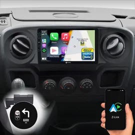 Dynavin Android Autoradio Navi für Renault Master Nissan NV400, 9 Zoll Radio mit Wireless Carplay Android Auto | Head-up Display | Inkl. DAB+: D9-RN-1 Plus Flex - C