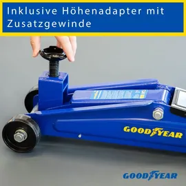 Goodyear Rangierwagenheber 3 Tonnen Stahl Blau/Schwarz