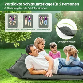 Costway Campingmatte Selbstaufblasend 2 Personen Grün
