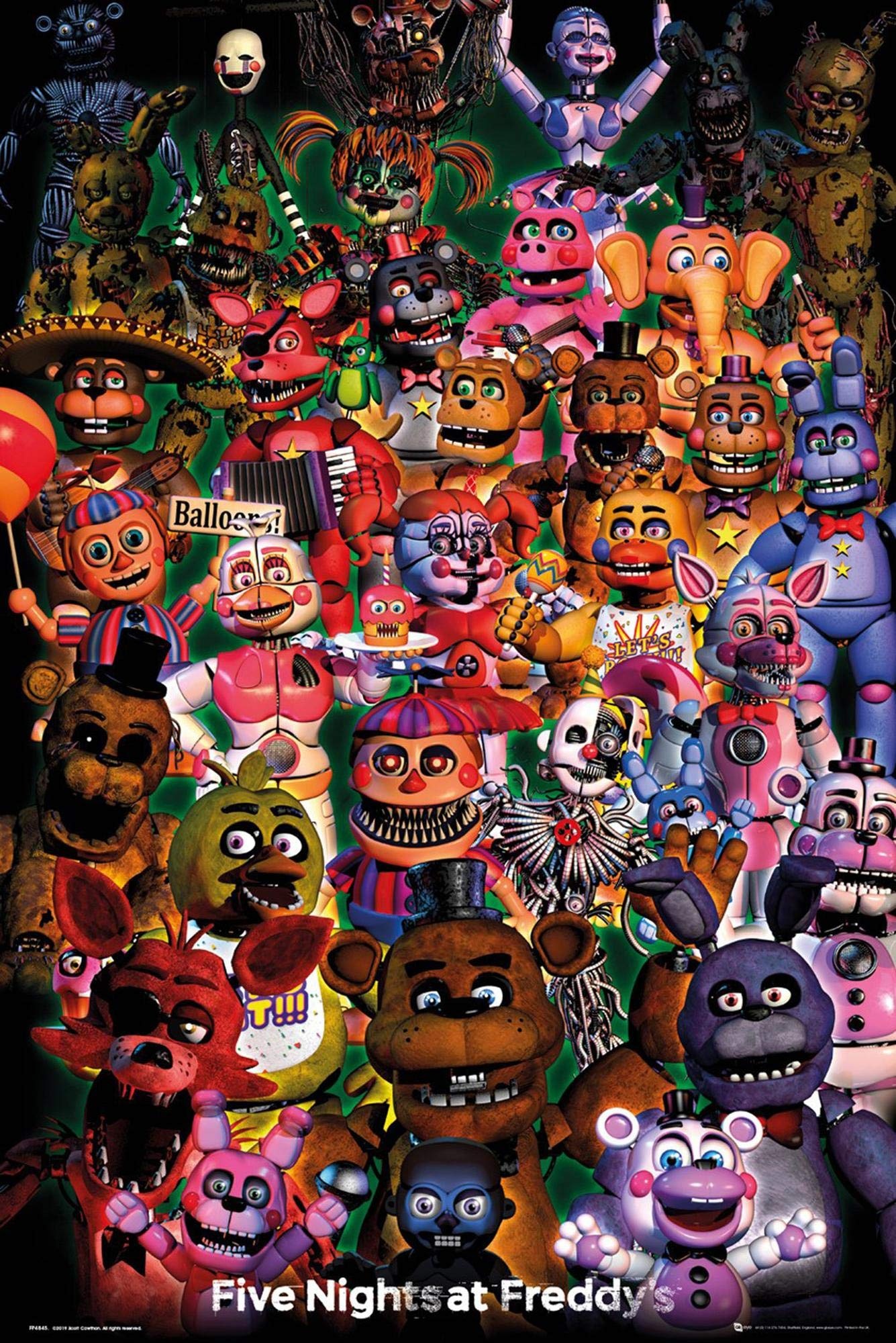 Close Up Five Nights at Freddy's Poster Ultimate Group (61cm x 91,5cm) + Ü-Poster