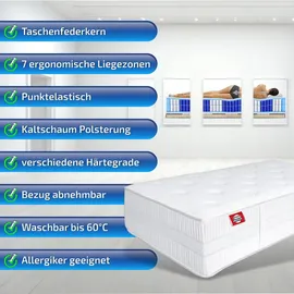 Matratzen Perfekt Matratze 90x200cm Terra Med Box2, 33cm hoch Boxspring Härtegrad 4