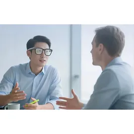Colmi V03 Smart Glasses, Smarte Brille mit 8MP Kamera, Audio, Bluetooth 5.3, IP65 - Ausführung: Blue Light, Runder Rahmen