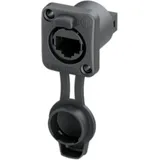 Neutrik etherCON TOP airtight Einbaubuchse IDC NE8FDIS-TOP Buchse, Einbau Schwarz 1St.