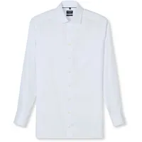 Olymp Businesshemd OLYMP Luxor, modern fit, Herren, Gr. 44, N-Gr, weiß, 100% Baumwolle, Hemden