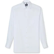 Olymp Businesshemd OLYMP Luxor, modern fit, Herren, Gr. 44, N-Gr, weiß, 100% Baumwolle, Hemden