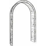 Dema - Rosenbogen Rosenspalier Torbogen Bologna Rankbogen Rankhilfe 145x38x225 cm