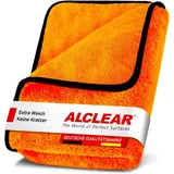 AlClear 9520 1x Orange Baby Auto Trockentuch XXL 60x90 cm - weiches Mikrofasertuch Auto Trockentuch mit riesiger Saugkraft - fusselfreie Microfaser Handtücher für Profi Autopflege Lackpflege