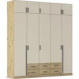 Rauch Wäscheschrank GAMMA 226 x 248 x 54 cm Eiche artisan/Champagner
