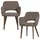 Tchibo Armlehnstuhl Murat Polyester Braun/Taupe