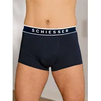 SCHIESSER Boxershorts unifarben schwarz/weiß XL 3er Pack
