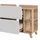 Vicco Waschbeckenunterschrank Karen Sonoma/Weiß 100 x 65 cm mit 2 Schubladen