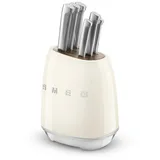Smeg KBSF02CR Messerblock 6-tlg. Beige
