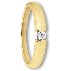 ONE ELEMENT Goldring Zirkonia Ring aus 333 Gelbgold, Damen Gold Schmuck goldfarben 59