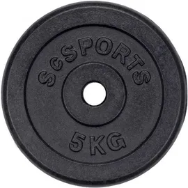 ScSPORTS® Hantelscheiben Gusseisen Set 20 kg schwarz