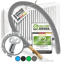 Heizkörperbürste lang 115cm [Note 1,2] inkl. Entlüftungsschlüssel I Heizungsbürs