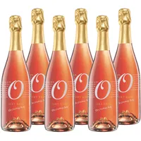 Oberkircher Winzer Sekt Cuvée Rosé trocken - COLLECTION "O" - prickelnd frischer, trocken ausgebauter - Badischer Rosé Sekt, Anbaugebiet Ortenau (6 x 0,75l)