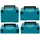 Makita Makpac Set Gr. 2, 3 und 4 Transportbox und Werkzeugkiste