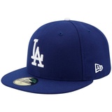 New Era - MLB Los Angeles Dodgers Authentic Collection EMEA 59Fifty Fitted Cap - Blau Farbe Blau, Größe 7 1/4 (57,7cm)