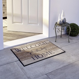 Wash+Dry Fußmatte Welcome Home beige 40x60 cm