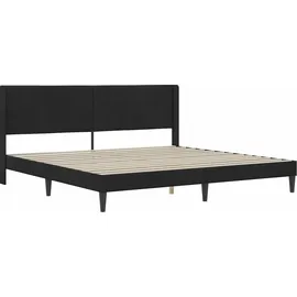 vidaXL Modernes Bett 200 x 200 cm Schwarz