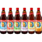 ROTBÄCKCHEN Lieblingssäfte 6er Pack (6 x 700 ml) - 6 verschiedene Sorten hochwertiger Direktsäfte mit wertvollen Vitaminen und Mineralstoffen