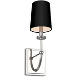 Elstead Lighting Wandleuchte Wandlampe Feuchtraumlampe Spiegelleuchte Wohnzimmer Stoff chrom LED